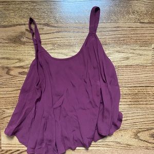 PURPLE FLOWY TANK